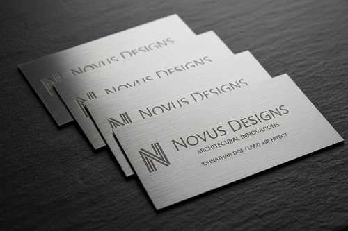 Custom laser engraved metal business cards
